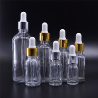 Klare Glas-Probenfläschchen 5ml 10ml 15ml 20ml 30ml 50ml, Leere Fläschchen für Parfüm- und Kosmetiköl-Proben