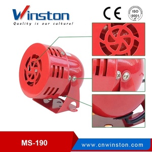 DC12V ไซเรนเตือนภัยมอเตอร์ไฟฟ้าทำจากโลหะ AC220V AC110V DC24V พร้อมกล่อง MS-190 ABS - Product Image 2