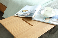 Table d'appoint moderne en bois de chêne massif, table basse, table de chevet, meubles pour salon et chambre à coucher, respectueux de l'environnement, sur mesure