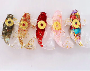 คริสตัลธรรมชาติแบบขายส่งสำหรับตกแต่งปลาคราฟในเรซิ่น ตกแต่งตู้ปลา ของขวัญตกแต่งปลาทอง - Product Image 6