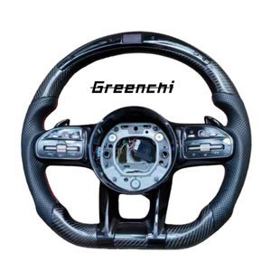 Personalizzazione Volante in Pelle con LED e Fibra di Carbonio per Mercedes Benz <span class=keywords><strong>AMG</strong></span> Classe <span class=keywords><strong>C</strong></span> E S G W204 <span class=keywords><strong>W205</strong></span> W222 G500 G55 G63 S500 S320 - Product Image 3