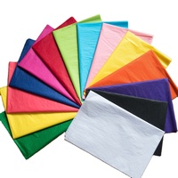 Papier d'emballage recyclable imprimé offset, résistant à l'humidité, papier de soie coloré pour emballage cadeau et artisanat