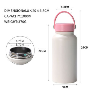 2025 transfrontalier grand Big Mac Thermos 304 acier inoxydable Portable voiture espace extérieur Pot haute valeur 900ml 650ml tasse à glace - Product Image 4