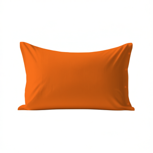 Pillowcase 100% Cotton Orange French Size 65x65cm - Product Image 3