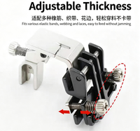 SY-417 Garniture élastique tout-en-un réglable avec plis à prix réduit pour usages multiples, accessoire de machine à coudre