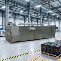 Industriële fruitdroogoven van roestvrij staal met meerdere transportbanden, energiebesparende continue voedseldroger met pomp en motor