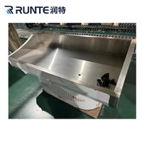 Machine de comptoir de table d'affichage de poisson en acier inoxydable réfrigérateur d'affichage de refroidissement de refroidisseur pour les produits de poisson