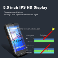Android 10.0 écran 5.5 pouces portable Uhf Rfid PDA BX6000 avec scanner longue portée et lecteur Rfid industriel et WIFI 4G GPS