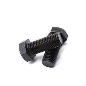 OEM ODM Acero al carbono UNC UNF HDG ZINC NEGRO ASTM 1/4 1/2 2 pulgadas a193 a325 A490 pernos hexagonales de media rosca completa - Product Image 6