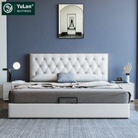 Couvre-chef haut de gamme, meuble de luxe pour la maison, cadre en bois, design italien minimaliste, king size