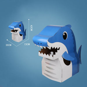 <span class=keywords><strong>Costume</strong></span> en carton HDX pour enfants, déguisement animal DIY, dinosaure, jouet écologique et recyclable pour la maternelle et les jeux de rôle - Product Image 6