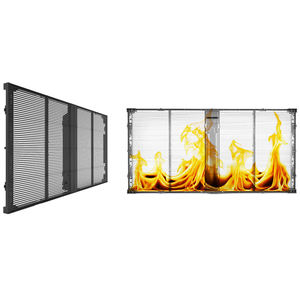 Full-color grille advertising <b>mesh</b> <b>screen</b>, transparent LED <b>screen</b>, indoor and outdoor glass transparent LED wall display <b>screens</b> - Product Image 2