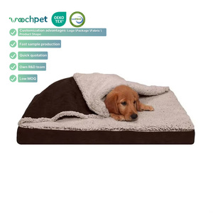 Vente en gros canapés-lits calmants personnalisés écologiques indestructibles xl xxl espresso en peluche <span class=keywords><strong>pour</strong></span> chiens très grands canapés très résistants avec couverture - Product Image 1