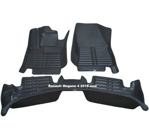 Alfombrillas de Coche de Cuero 5D de Cobertura Total Personalizadas para <span class=keywords><strong>Renault</strong></span> <span class=keywords><strong>Megane</strong></span> 3 4 Fluence Scenic, Impermeables - Product Image 1