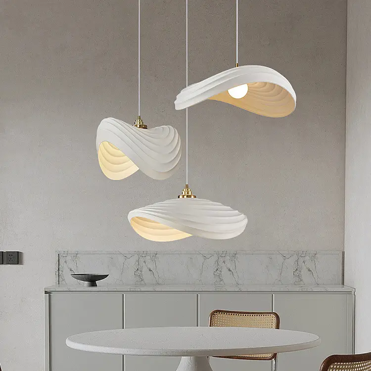 2022 New wabi sabi designer living room chandeliers resin pendant lights modern kitchen hanging for dining room