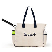 Sac de tennis en toile Trykid, modèle CB-sport, grande capacité, sac à main pour raquette de tennis pour femmes avec poches pour bouteille d'eau
