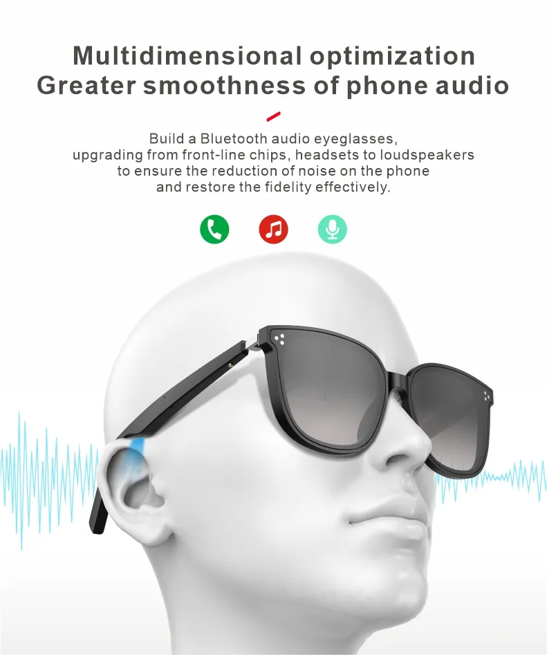 Smart Brillen Smart Brille Privatsphäre Bluetooth Sonnenbrille Shenzhen Smart Brille Smart Audio