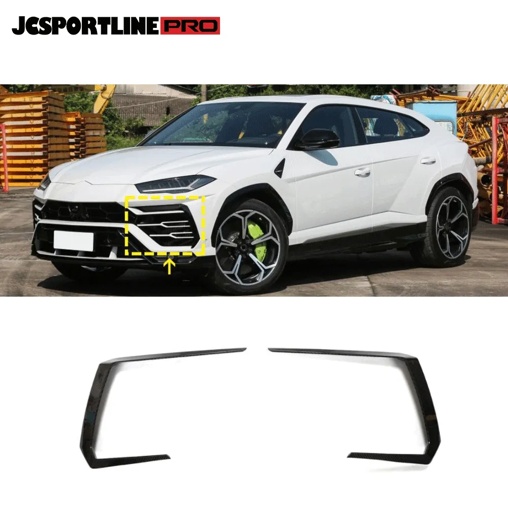 Kuru karbon Fiber ön çamurluk Trim araba aksesuarları Lamborghini Urus 2018-2021