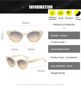 Neue Großhandel Luxus <span class=keywords><strong>M</strong></span> Marke Designer Cat Eye Mode Sonnenbrille HD UV400 Metalls ch arnier Premium Brille für <span class=keywords><strong>M</strong></span>änner Frauen - Product Image 6