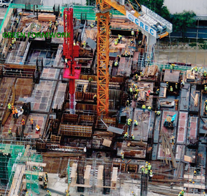 Vente directe : Matériaux de coffrage réutilisables pour la construction, moule métallique vert pour dalles de béton, pour la conception de coffrage en béton - Product Image 5
