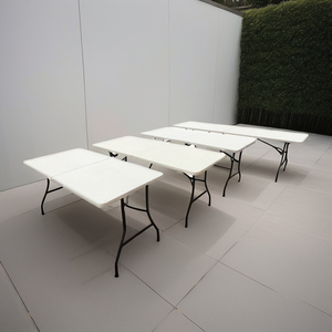 Bán Buôn 6ft Xách Tay Gấp Bảng Đồ Nội Thất Ngoài Trời Trung Tâm Có Thể Gập Lại Trong Một Nửa Nhựa Gấp Bảng Cho Các Sự Kiện - Product Image 3