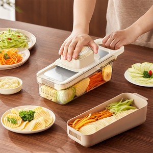 Coupe-légumes multifonctionnel Little Bear CX JE035 pour la cuisine, pour couper et râper pommes de terre, oignons, radis, en ABS. - Product Image 1