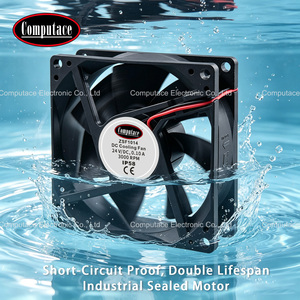 IP58 กันน้ำ DC พัดลมระบายความร้อน 80x80x25 มม. 24V 3000RPM ZSF1012 พัดลมระบายอากาศแบบปิดผนึกอุตสาหกรรมสำหรับอุปกรณ์การกระจายความร้อน - Product Image 4