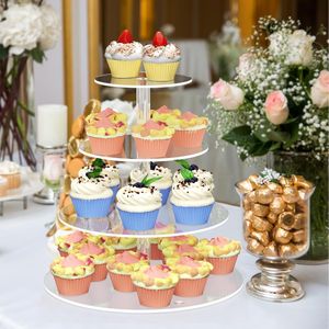 Espositore per Torte e Cupcake in Acrilico Trasparente, Set di Supporti per Dessert per Feste di <span class=keywords><strong>Compleanno</strong></span> e Matrimoni - Product Image 5