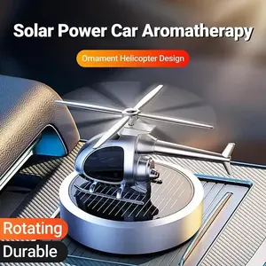 Diffuseur d'air portable pour voiture, nouveau diffuseur d'air créatif de luxe en verre, parfum, huile essentielle, aromathérapie, avion solaire - Product Image 5