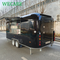 Camion de restauration commercial Wecare, food truck équipé, remorque de restauration pour pizzas avec cuisine complète