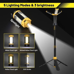 Rechargeable Lm <b>LED</b> Work <b>Light</b> and Rotatable With Magnetic Base 5 Lighting Modes 3 Brightness WD-3100 Rechargeable Lm <b>LED</b> W - Product Image 5