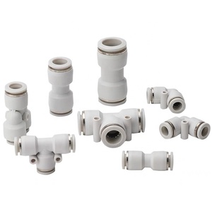 Raccord pneumatique à emboîtement rapide en plastique et laiton <span class=keywords><strong>de</strong></span> qualité supérieure, série PUC PC PG, avec surface lisse et connexion pour tuyau - Product Image 6