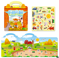 Impression personnalisée Livres d'activités pour enfants en couleur Livre d'autocollants réutilisables pour enfants
