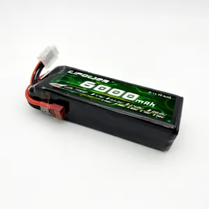 ตัวอย่างทดสอบแบตเตอรี่2S 3S 4S 6S RC Lipo 3S 11.1V 6000mAh 60C 35C 25C สำหรับเครื่องบิน RC เรือโดรน