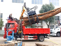 Grúa hidráulica montada en camión de 1 a 3 toneladas, camión Dongfeng 4X2 pequeño con grúa y caja basculante para la venta