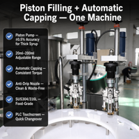 Machine de remplissage automatique rotative à grande vitesse pour bouteilles de sirop et solutions orales, ligne d'embouteillage conforme aux normes CE