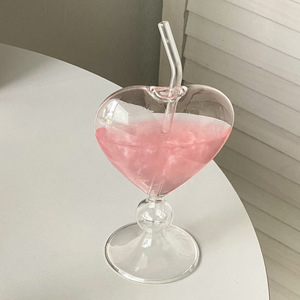 Ins 스타일 300ml 손으로 날려 높은 붕규산 유리 파티를위한 칵테일과 와인 사용자 정의 로고 가능 - Product Image 5