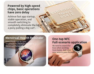 Compra al por Mayor <span class=keywords><strong>Reloj</strong></span> <span class=keywords><strong>Inteligente</strong></span> AMOLED con Pantalla Redonda para <span class=keywords><strong>Mujer</strong></span>, 3+32GB, 5G SIM, Múltiples Modos Deportivos, Cámara Giratoria, Resistente al Agua - Product Image 3