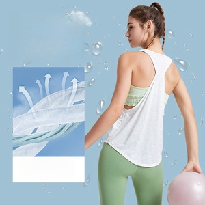Camisetas Deportivas Holgadas para Mujer, Personalizadas, de Secado Rápido, Transpirables, Informales, para Entrenamiento, Fitness, Yoga, de Nailon/Spandex, Cuello Redondo - Product Image 3