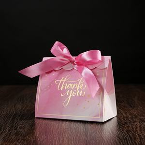 Scatola di cartone rosa pacchetto di cioccolato pronto per la spedizione bomboniere feste Decorative compleanno grazie scatole regalo per il matrimonio - Product Image 6