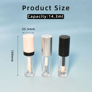 15Ml Công Suất Lớn Dày Tường Lip Gloss Chai Với Kim Loại Kẽm Hợp Kim Applicator Độc Đáo Lip Bàn Chải Rỗng Nền Tảng Blush Ống - Product Image 2