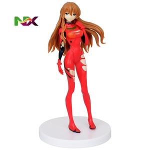 Evangelion Cabello Largo Rojo <span class=keywords><strong>Rei</strong></span> <span class=keywords><strong>Asuka</strong></span> Versión Película Figura Modelo Estatua - Product Image 1