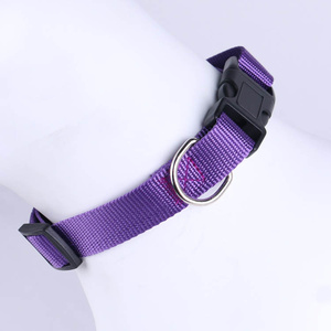 9 色廉价批发尼龙可调节简约印花丝带狗项圈 - Product Image 2
