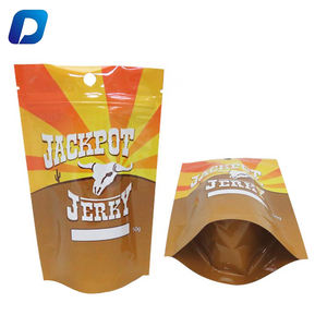 מותאם אישית מודפס באיכות גבוהה מזון כיתה ריח הוכחה לעמוד רוכסן בשר הבקר שקיות - Product Image 5