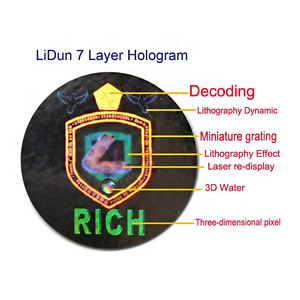 Autocollants holographiques, <span class=keywords><strong>image</strong></span> 3d de maître hermien, diy bricolage - Product Image 2
