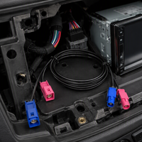 Câble automobile personnalisé avec connecteur mâle Mini Fakra HFM 4 broches et connecteur mâle/femelle Z Plug