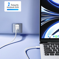 Cable USB-C a USB-C SAMZHE de 100W 5A, Cable de Carga Rápida y Transferencia de Datos, Cable Trenzado Blanco para iPhone, iPad, Laptop, Banco de Energía