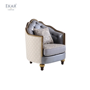 EKAR Sovereign Serpentine Luxury Sofa | Tufted American Classic Couch | Custom High-<strong>End</strong> Parlor <strong>Seating</strong> - Product Image 2
