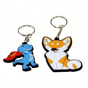 Custom Design Keychain Soft 2D Rubber PVC Key Chain - Product Image 3