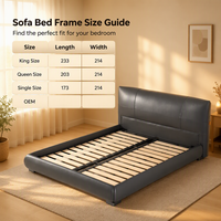 Modernes Vollpolsterbett mit Holzrahmen, Queen- und King-Size, Direkt vom Hersteller, Waschfreies Design, Drehbarer Stauraum
